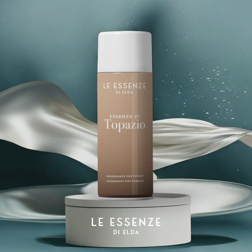 Textildeo „Topazio“ von Le Essenze di Elda bei Waschparfüm24 – Luxuriöser Textilerfrischer mit einem intensiven, kristallklaren Duft. Ideal für Gardinen, Sofas und Kleidung
