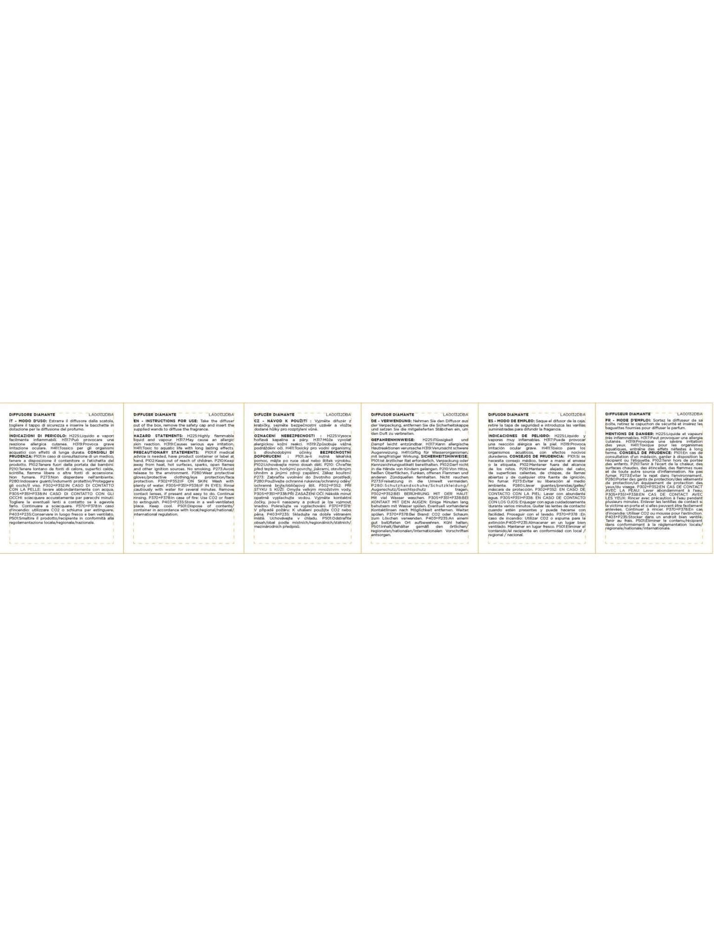 Diffuser Sticks Duftstäbchen Diamante 250ml - Waschparfüm24