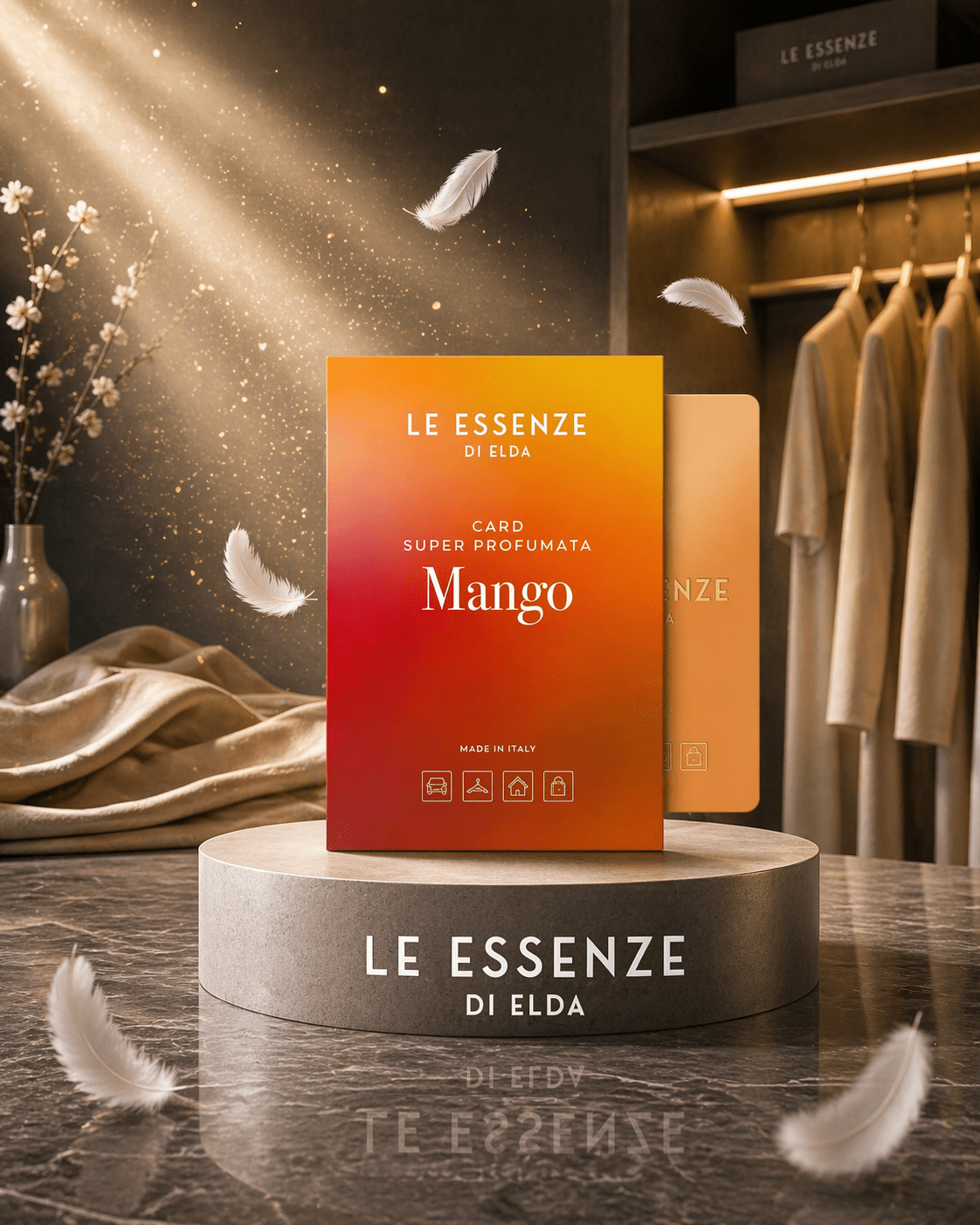 Duftkarte Mango – Fruchtig - süßer Sommerduft für Auto & Zuhause - Waschparfüm24