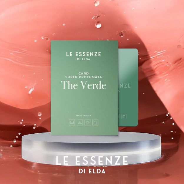 Duftkarte „The Verde“ von Le Essenze di Elda – Frischer Grüntee-Duft. Hochwertige Duftkarten exklusiv bei Waschparfüm24