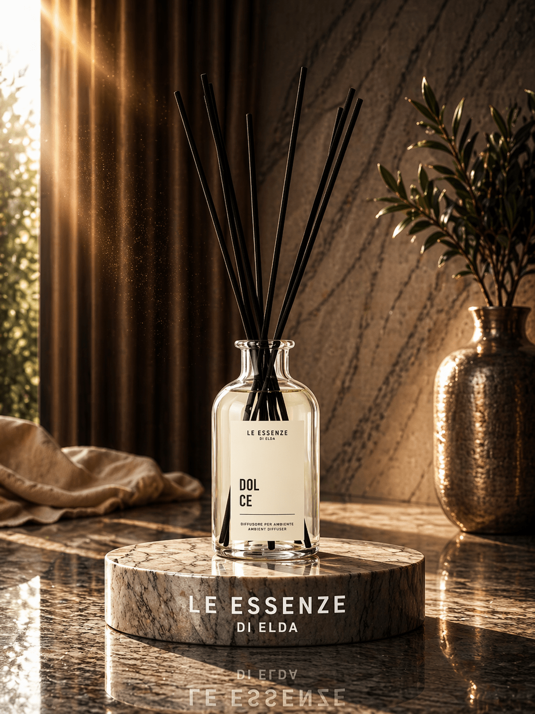 Raumduft Diffuser Dolce mit Vanille – 250 ml Duftstäbchen - Waschparfüm24