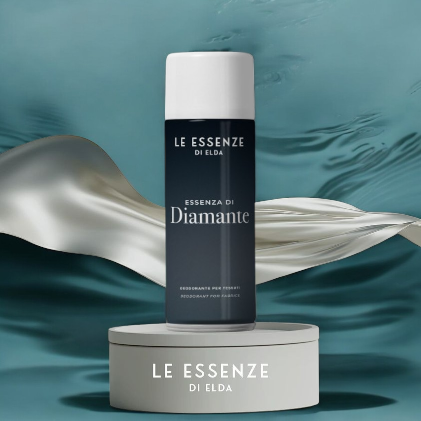Textildeo „Diamante“ von Le Essenze di Elda bei Waschparfüm24 – Edler Textilerfrischer mit einem eleganten, kristallklaren Duft für langanhaltende Frische
