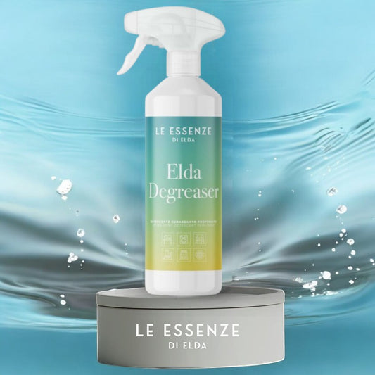 Elda Degreaser von Le Essenze di Elda – intensiver, duftender Fettlöser für alle Oberflächen, kombinierbar mit bucato profumato oder Giovanni Wäscheparfüm, 750 ml – bei waschparfuem24.de erhältlich