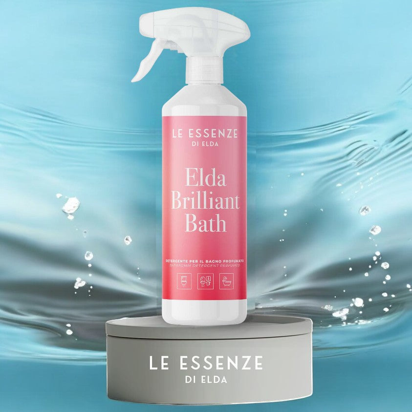 Brilliant Bath Badreiniger von Le Essenze di Elda – kraftvoll gegen Kalk, sanfter Mandelduft, inspiriert von italienischem bucato profumato. Ideal als Alternative zu Blu Home, Kifra oder Amazon-Reinigern. Jetzt bei waschparfuem24.de erhältlich – kombinierbar mit Puella oder Giovanni Wäscheduft.