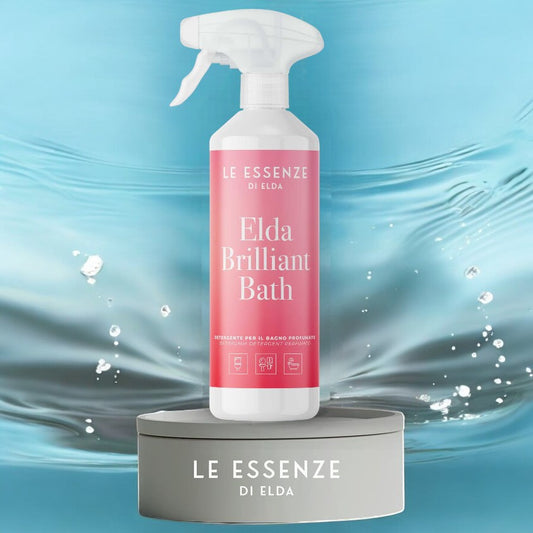 Brilliant Bath Badreiniger von Le Essenze di Elda – kraftvoll gegen Kalk, sanfter Mandelduft, inspiriert von italienischem bucato profumato. Ideal als Alternative zu Blu Home, Kifra oder Amazon-Reinigern. Jetzt bei waschparfuem24.de erhältlich – kombinierbar mit Puella oder Giovanni Wäscheduft.