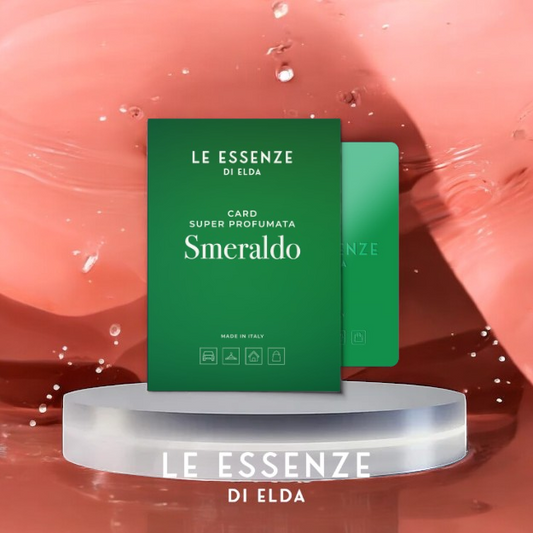 Duftkarte „Smeraldo“ von Le Essenze di Elda – Frischer Duft mit smaragdgrünen Noten. Entdecken Sie die Kollektion bei Waschparfüm24