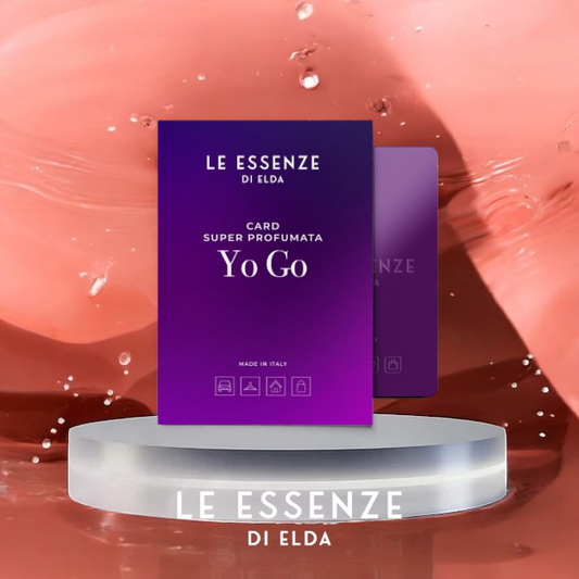 Duftkarte „Yo Go“ von Le Essenze di Elda – Einzigartige Duftkarte mit cremig-fruchtigem Aroma. Jetzt erhältlich bei Waschparfüm24