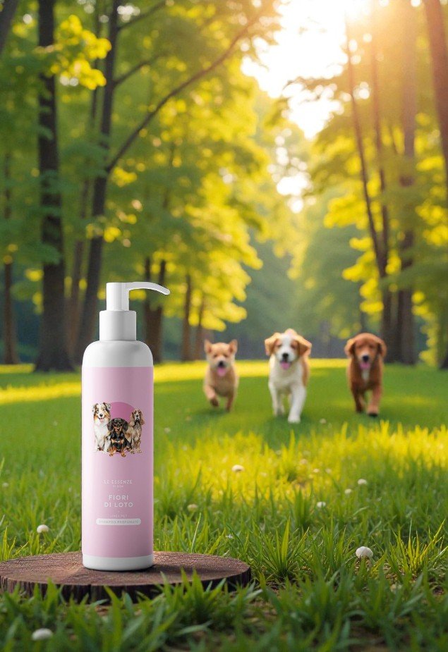 Hundeshampoo Fiori di Loto – Zarte Lotusblüte & sanfte Pflege - Waschparfüm24