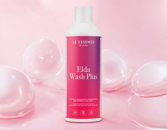 Elda Wash Plus enzymatisches Waschmittel von Le Essenze di Elda bei Waschparfüm24, kraftvolles Flüssigwaschmittel für hartnäckige Flecken und strahlende Sauberkeit.