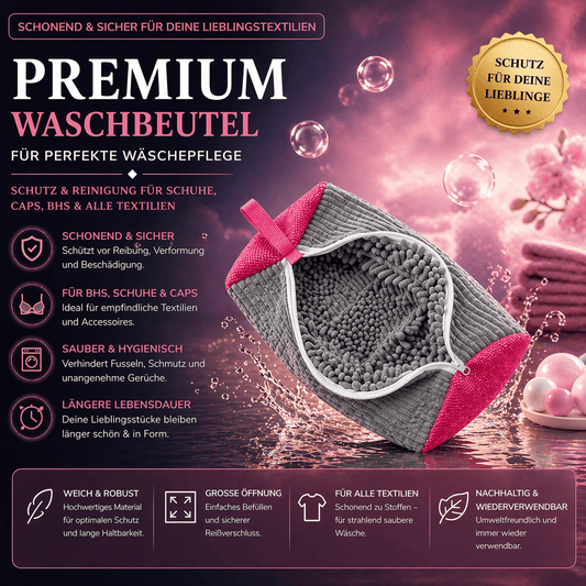 Premium Waschbeutel – Schutz & Reinigung für Schuhe, Caps & Textilien (39×19 cm) - Waschparfüm24