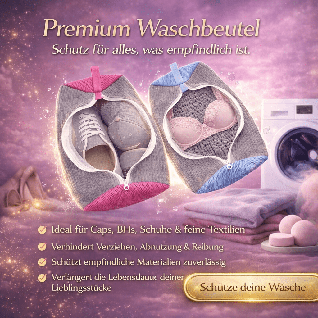 Premium Waschbeutel – Schutz & Reinigung für Schuhe, Caps & Textilien (39×19 cm) - Waschparfüm24